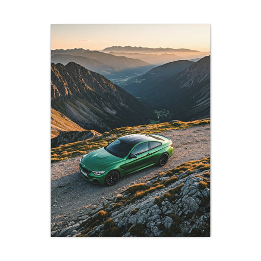 BMW M4 Hilltop Overlook Performance Wall Art & Canvas Prints