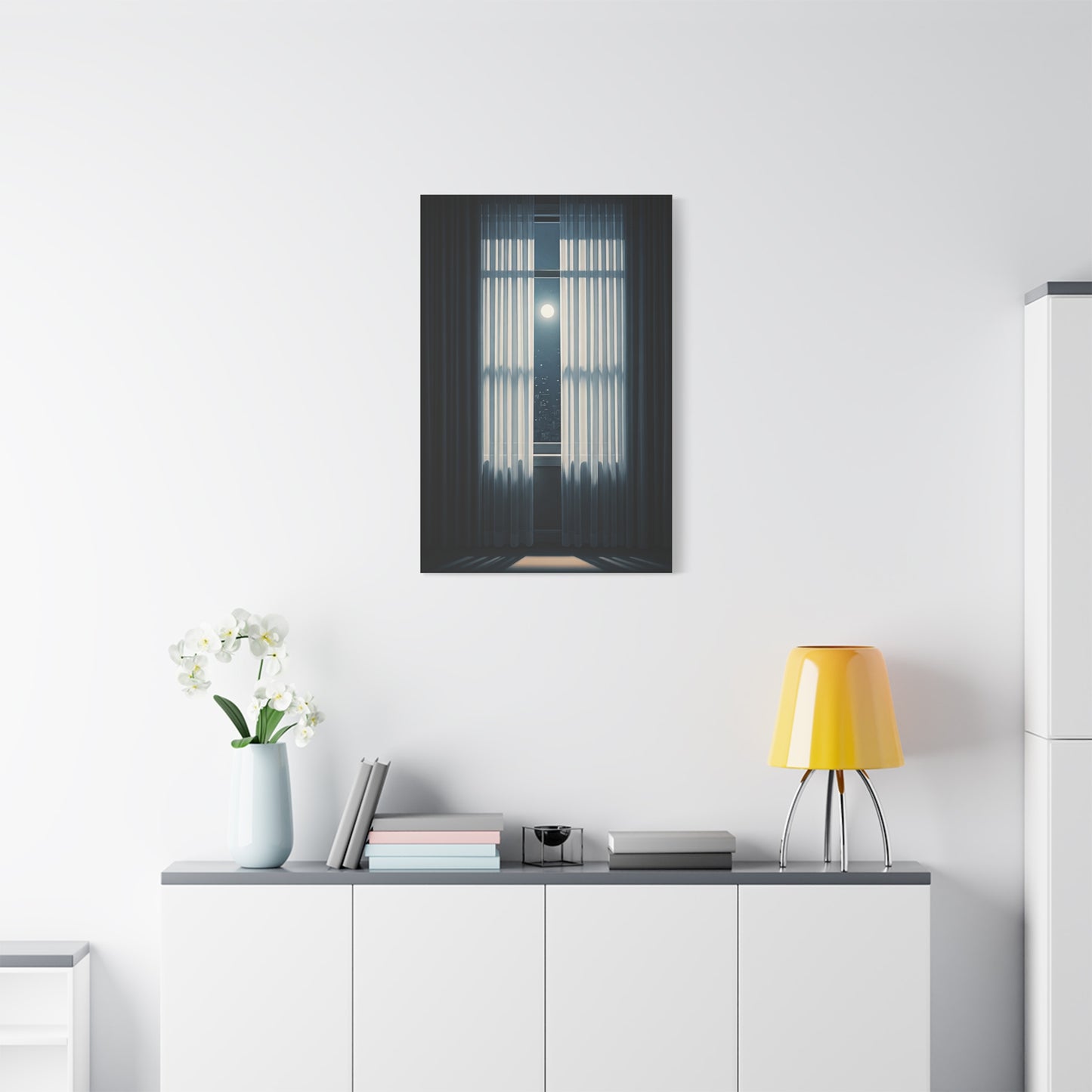 Moonlit Window Stillness Wall Art & Canvas Prints