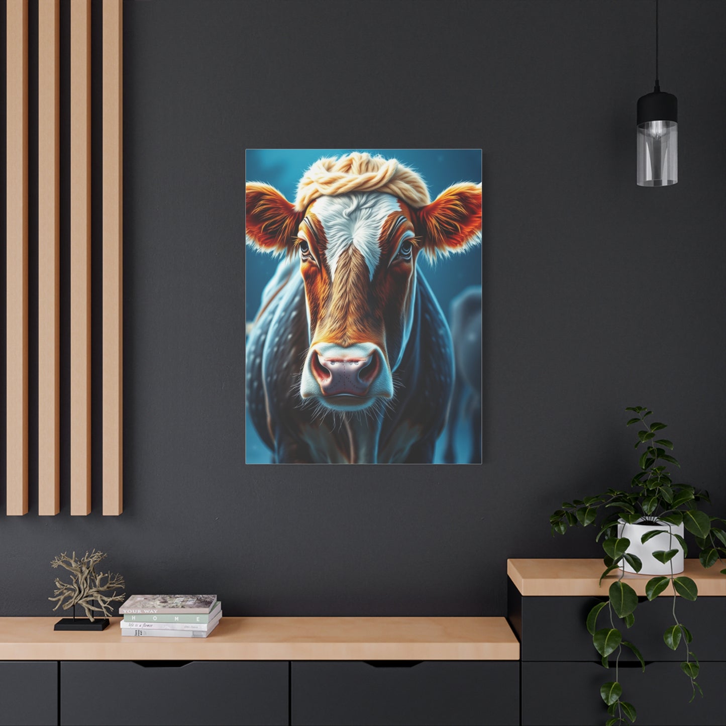 Supreme Christmas Cow Art Collection Wall Art & Canvas Print