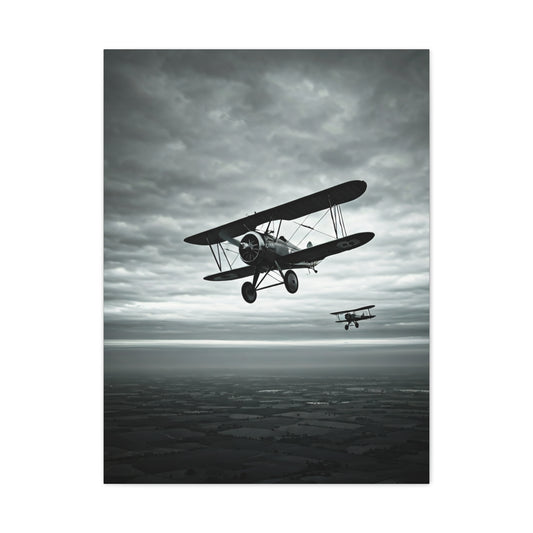 Vintage Squadron Over Open Seas Wall Art & Canvas Prints