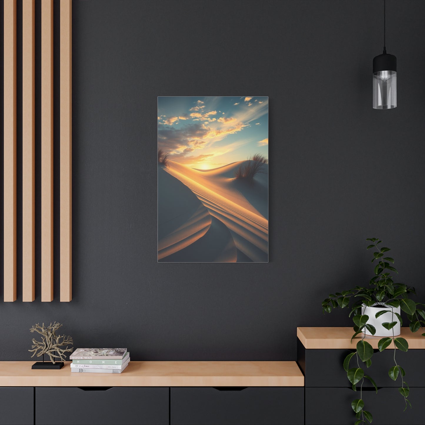 Masterpiece Coastal Sand Dunes Art Vision Wall Art & Canvas Print