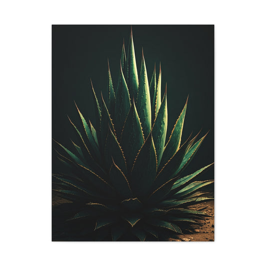 Midnight Agave Sculpture Wall Art & Canvas Prints