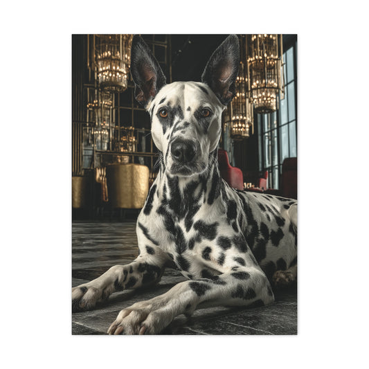 Dalmatian Luxury Lounge Portrait Wall Art & Canvas Print