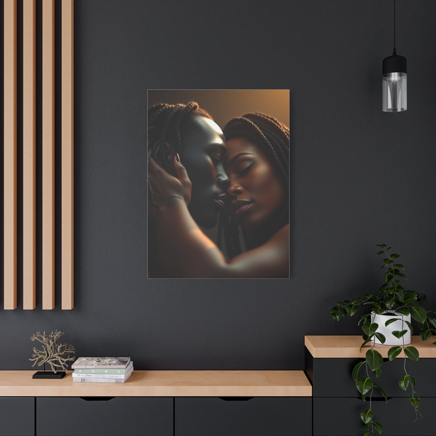 Masterpiece Black Love Art Vision Wall Art & Canvas Print
