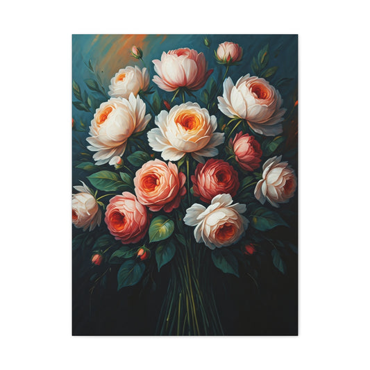 Blush Peony Elegance Wall Art & Canvas Print