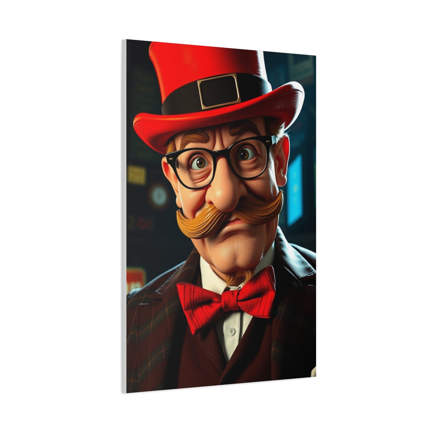 Rich Uncle Pennybags Art Refined Canvas Wall Art & Canvas Print