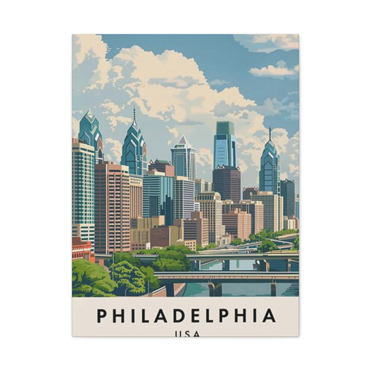 Bright Sunny Day In Philadelphia Wall Art & Canvas Prints