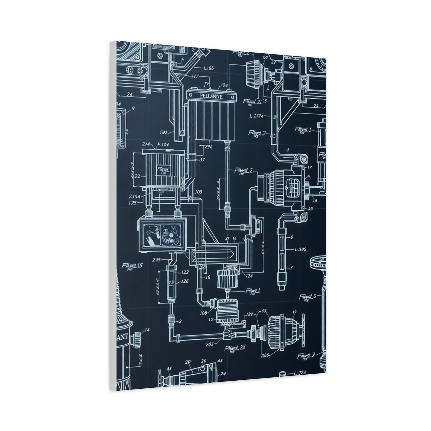 Vision Blueprint & Patent Sketches Art Art Wall Art & Canvas Print