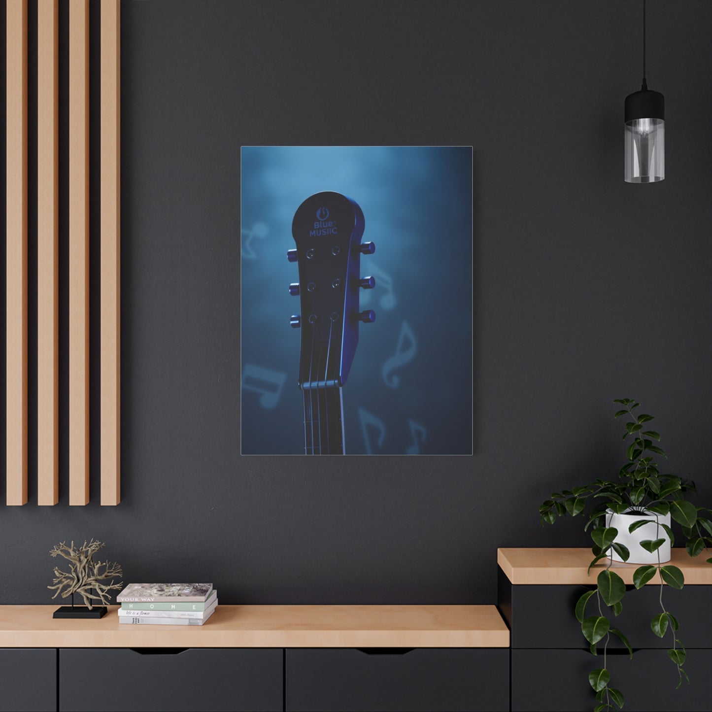 Elite Blue Music Art Vision Wall Art & Canvas Print