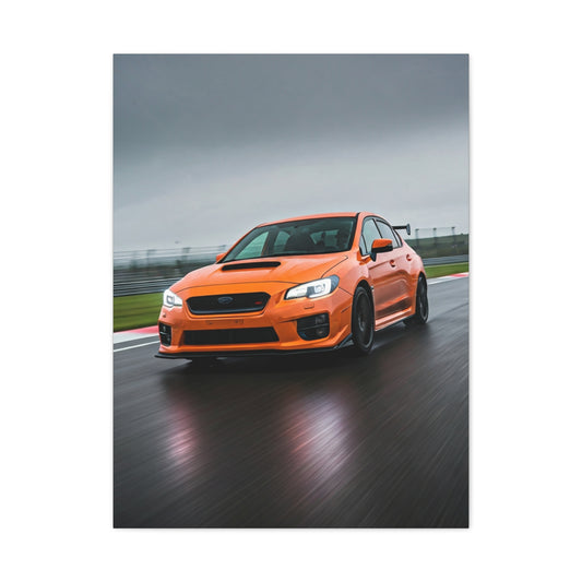 Subaru WRX STI Wet Circuit Rally Attack Wall Art & Canvas Prints