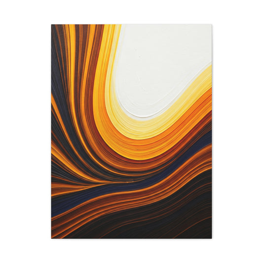 Golden Curve Motion Abstract Wall Art & Canvas Prints