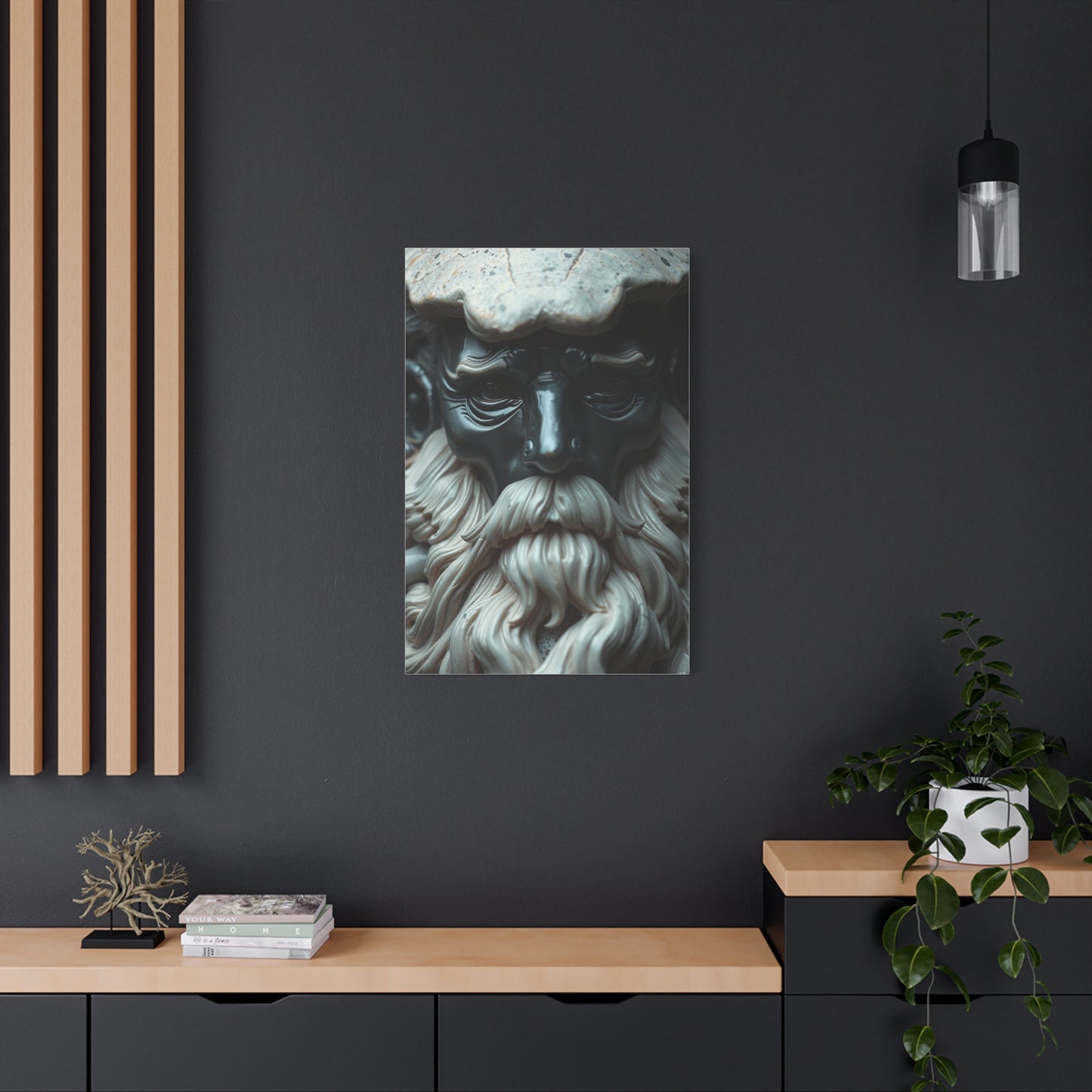 Supreme Charcoal, Onyx, and Ivory Art Collection Wall Art & Canvas Print