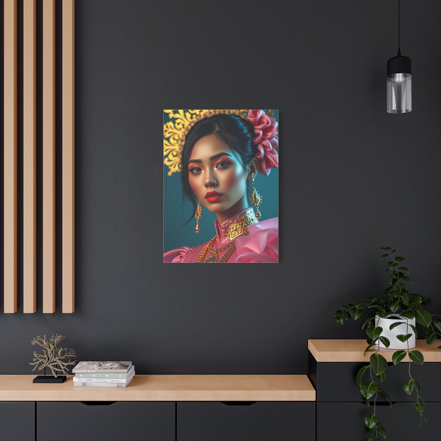 Masterpiece Gold & Pink Art Vision Wall Art & Canvas Print