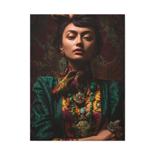 Cultural Jewel Tone Portrait Wall Art & Canvas Print