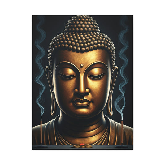 Mystical Aura Buddha Portrait Wall Art & Canvas Prints