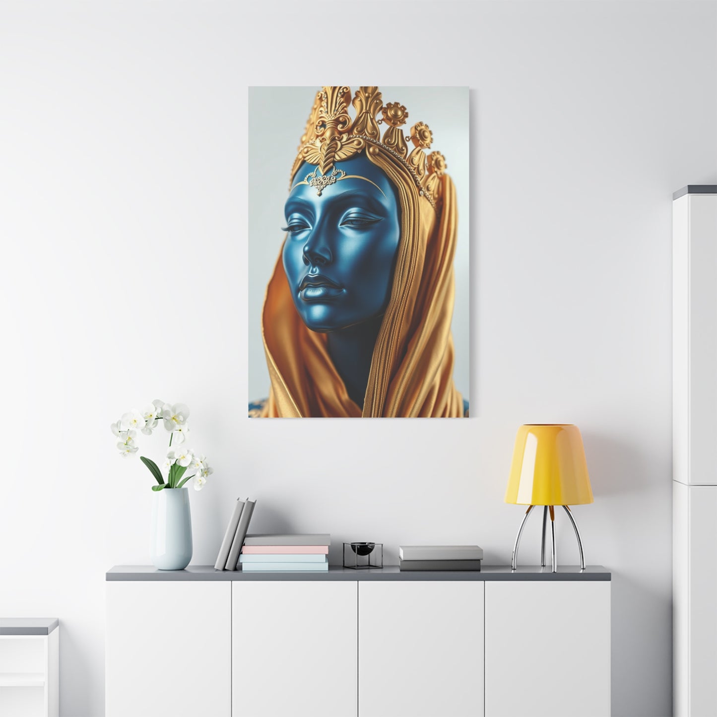 Masterpiece Blue & Gold Art Vision Wall Art & Canvas Print