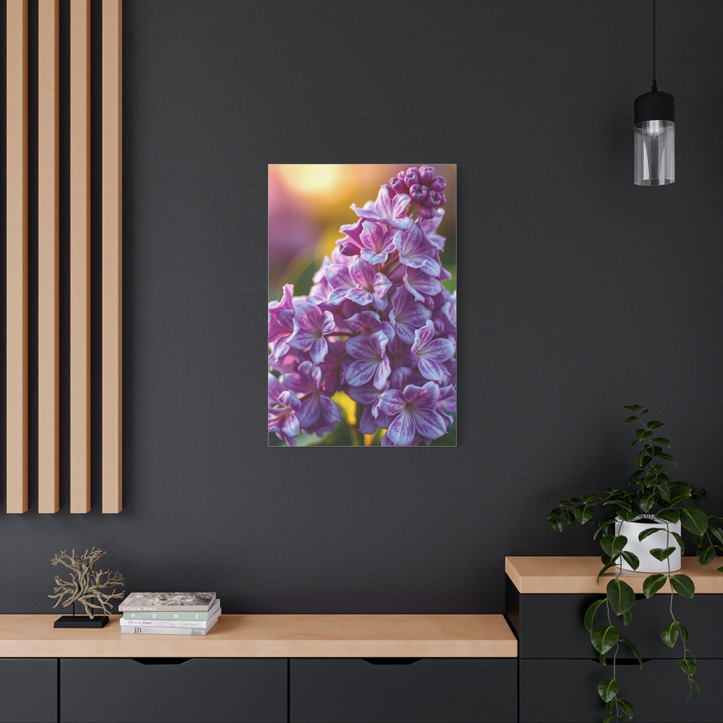 Lilac Flower Art Refined Canvas Wall Art & Canvas Print
