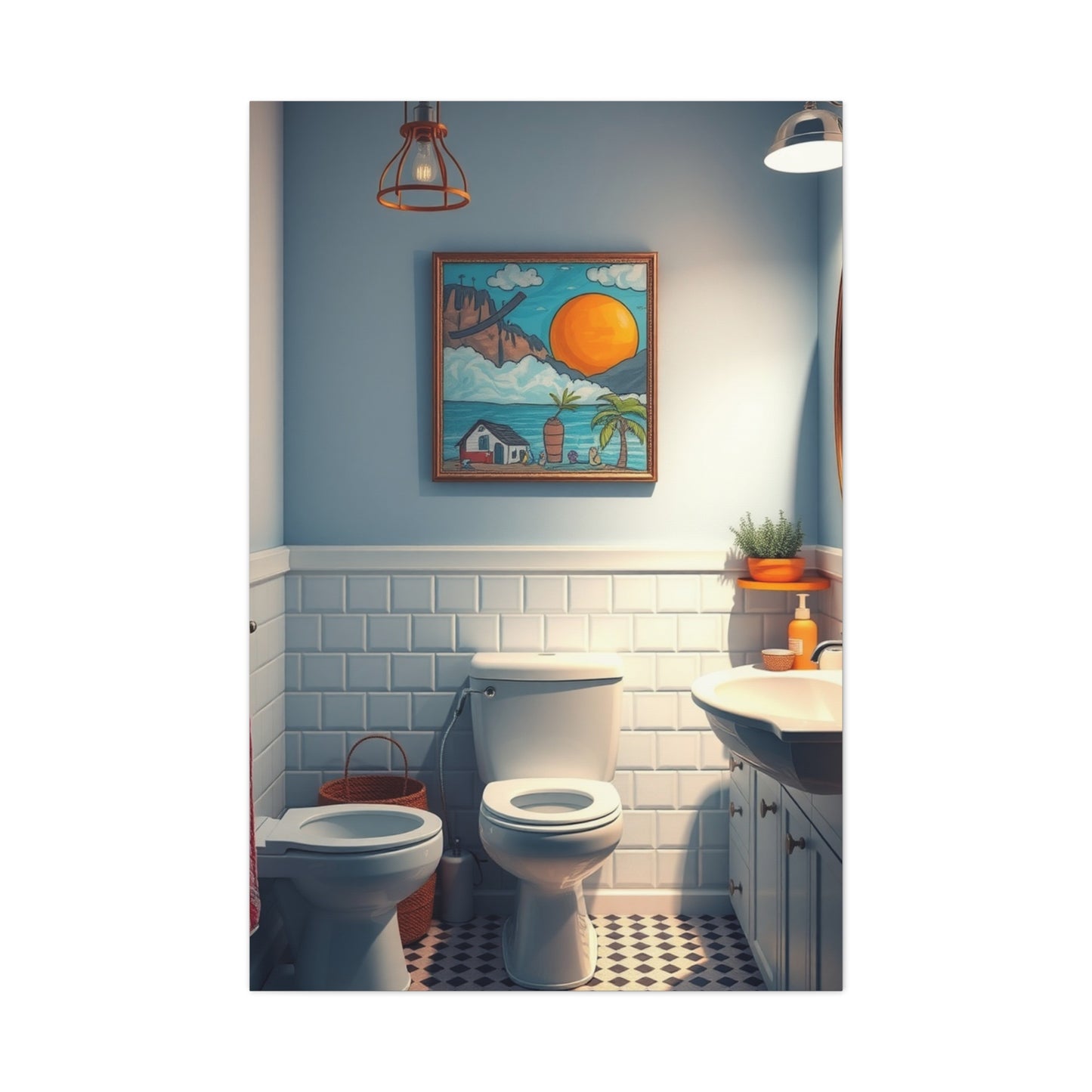 Kid’s Bathroom Art Supreme Gallery Wall Art & Canvas Print