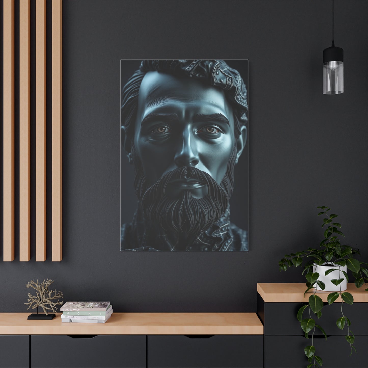 Supreme Charcoal, Onyx, and Ivory Art Collection Wall Art & Canvas Print