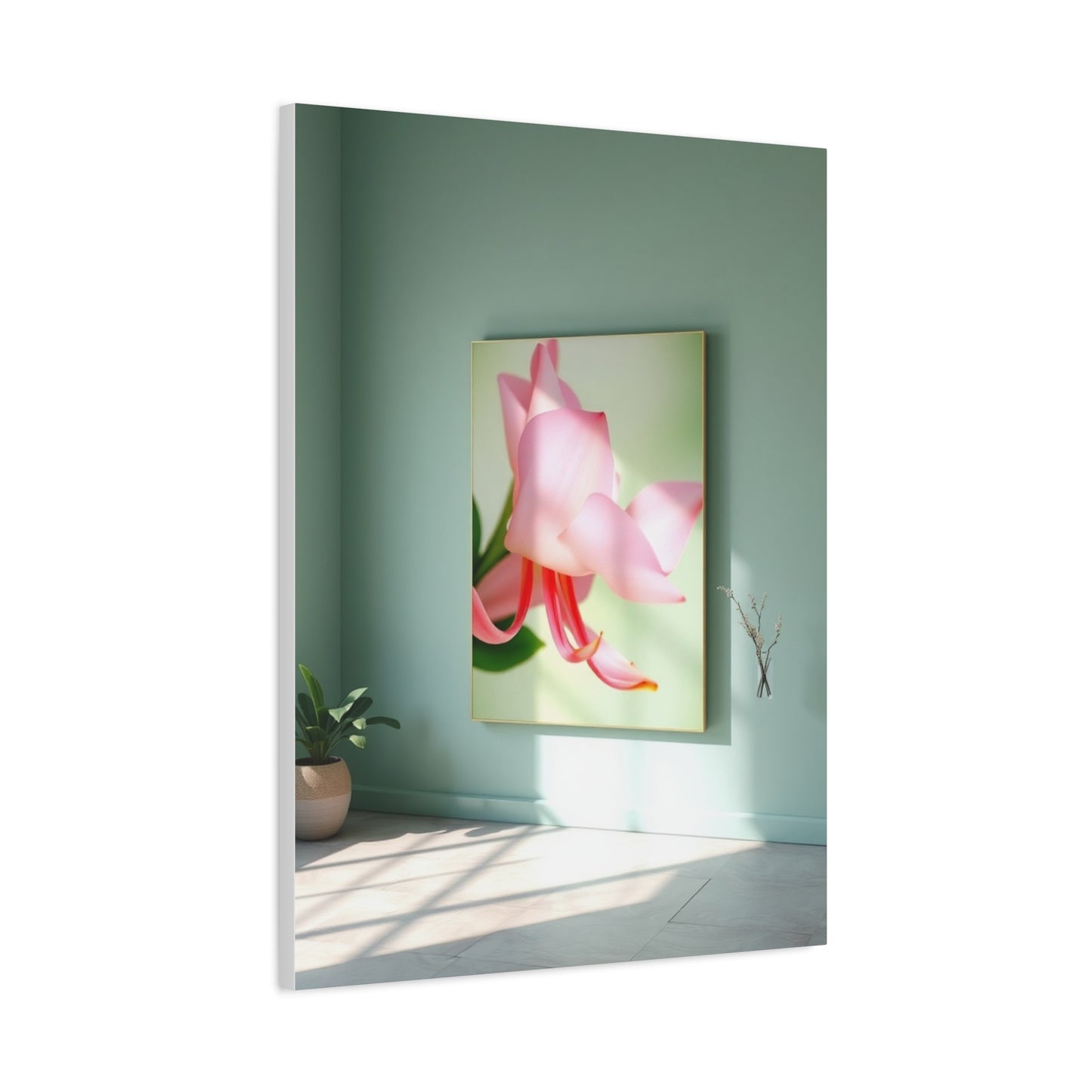 Green & Pink Canvas Art Luxury Canvas Wall Art & Canvas Print