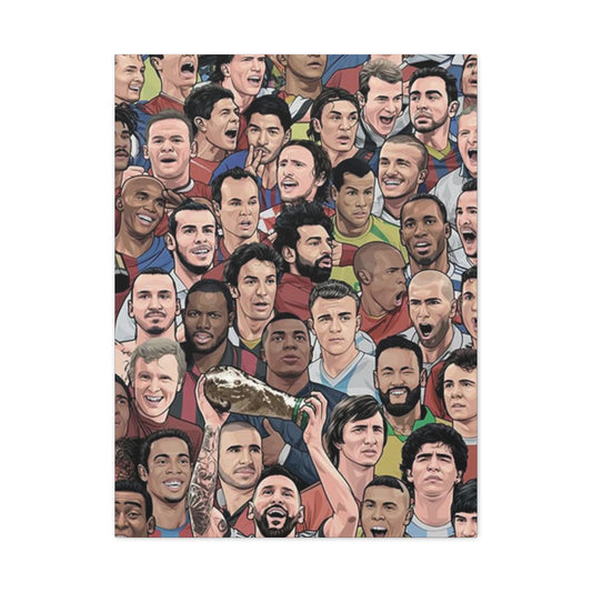 Faces Of Football Wall Art & Canvas Prints