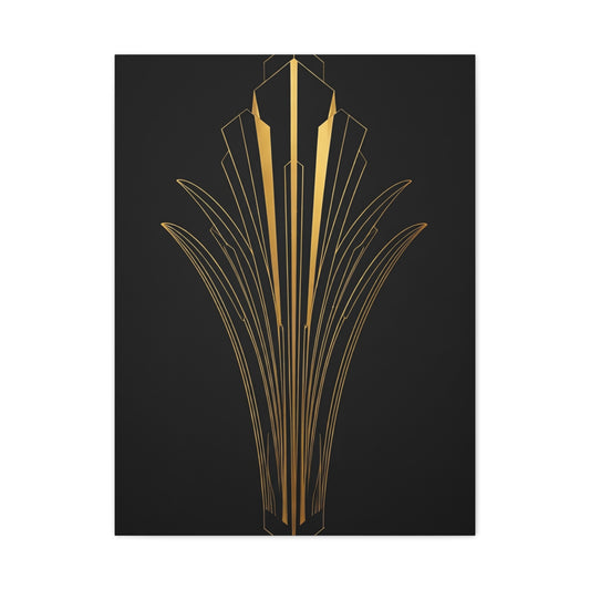 Art Deco Crown Radiance Wall Art & Canvas Prints