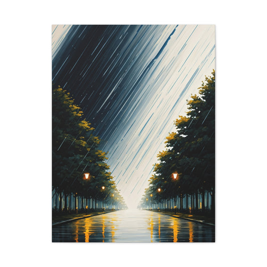 Tree-Lined Light Path Landscape Wall Art & Canvas Prints