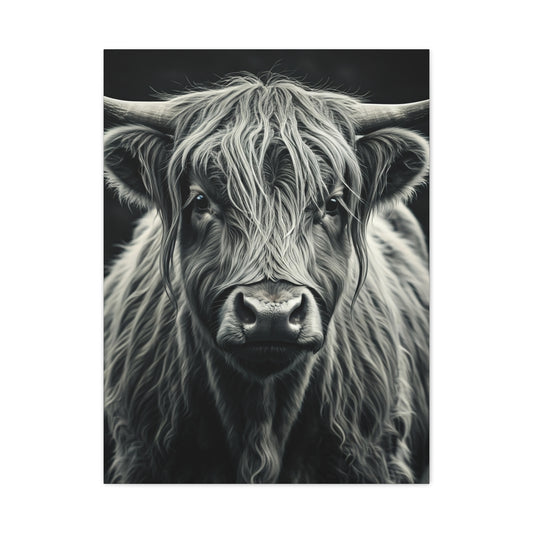 Highland Longhorn Portrait Wall Art & Canvas Prints