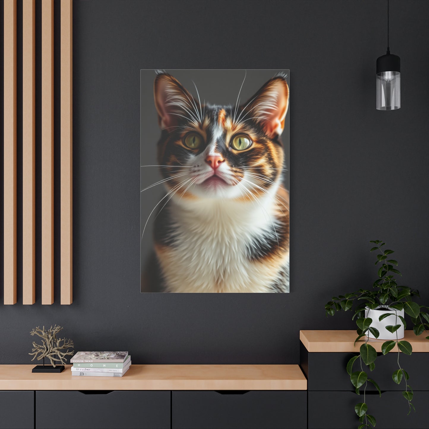 Vision Calico Cat Art Art Wall Art & Canvas Print