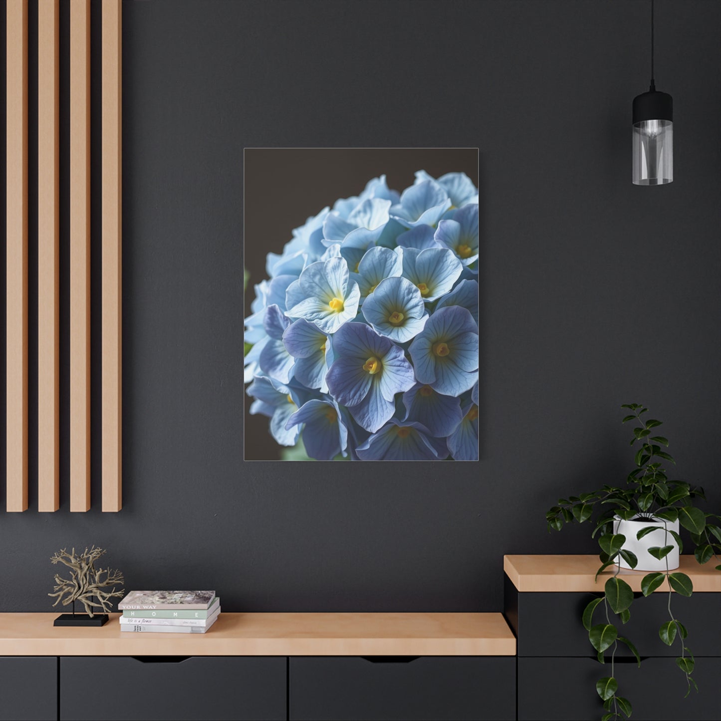 Hydrangea Flower Art Refined Canvas Wall Art & Canvas Print
