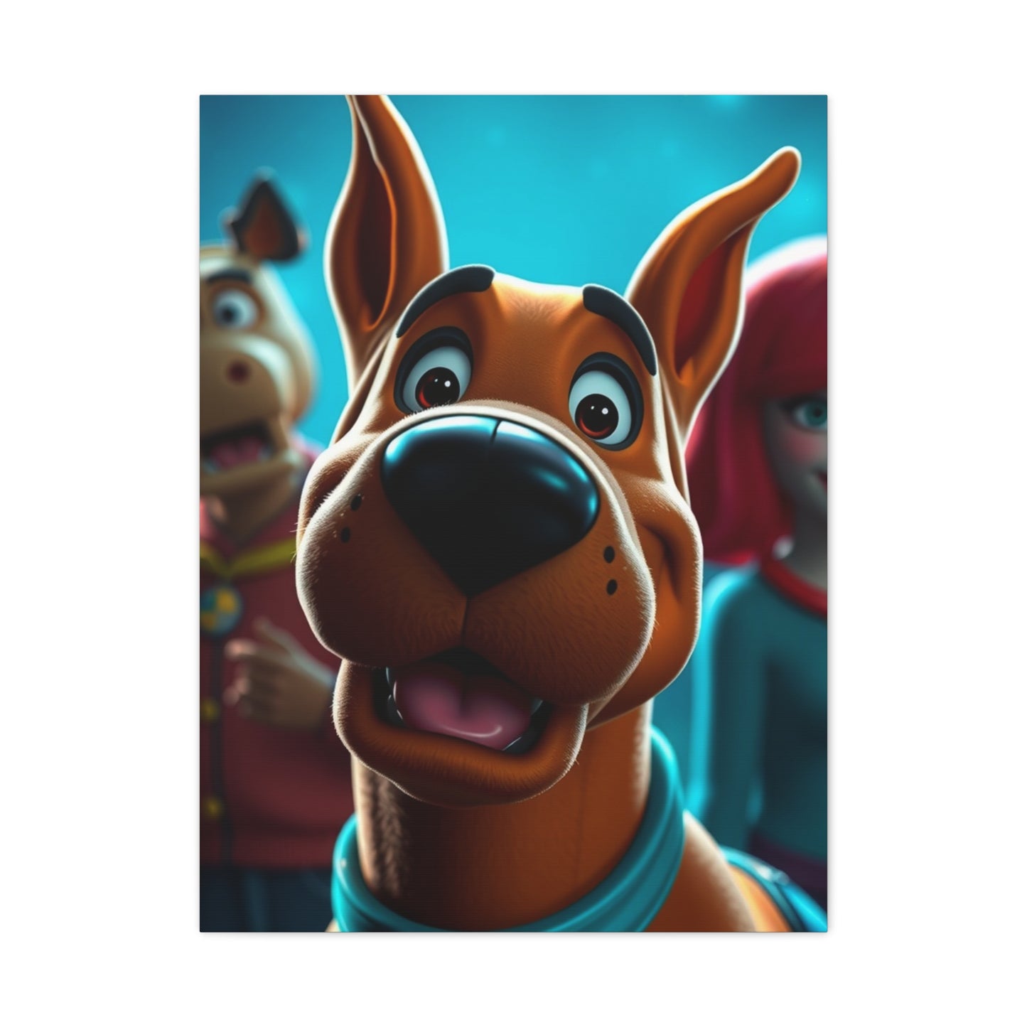 Scooby-Doo (TV Series) Characters Art Luxury Canvas Wall Art & Canvas Print