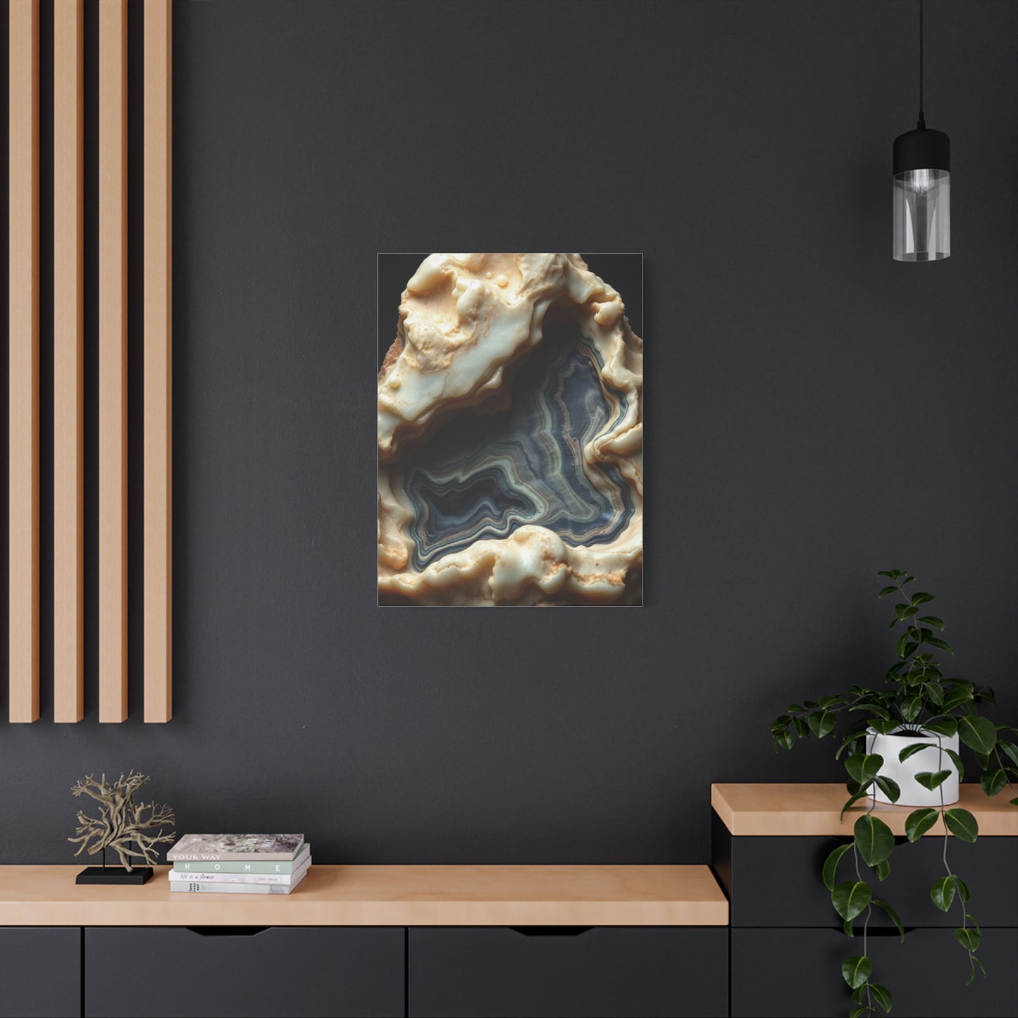 Vision Charcoal, Onyx, and Ivory Art Art Wall Art & Canvas Print