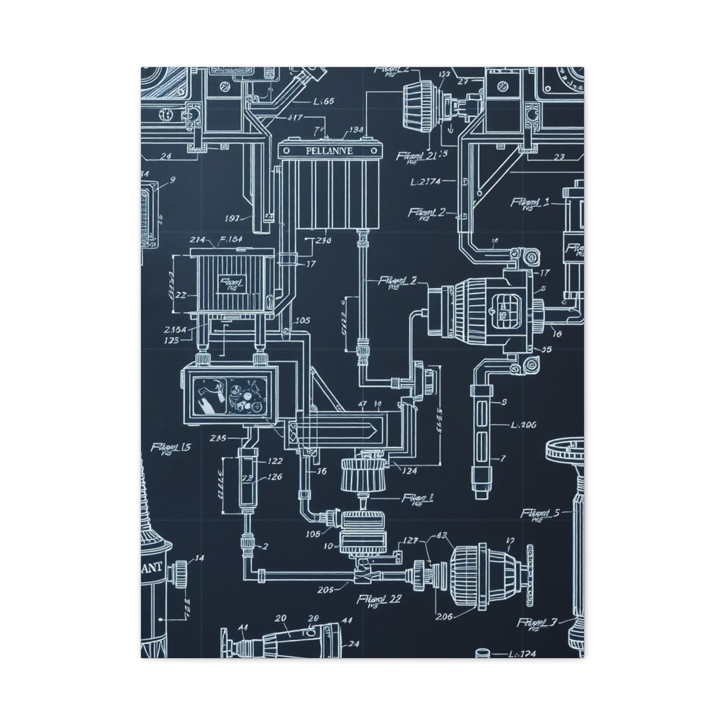 Vision Blueprint & Patent Sketches Art Art Wall Art & Canvas Print