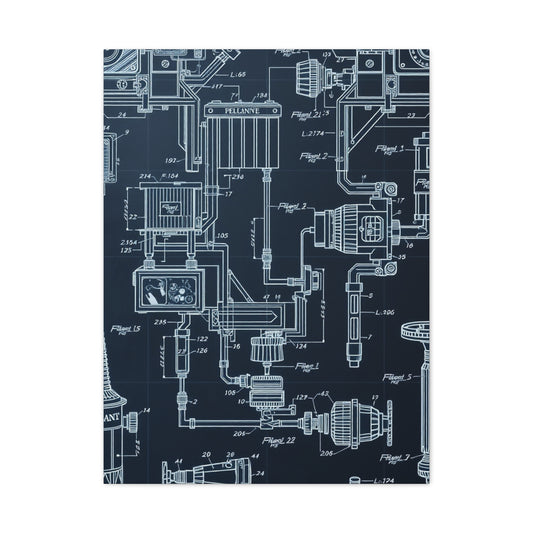 Vision Blueprint & Patent Sketches Art Art Wall Art & Canvas Print