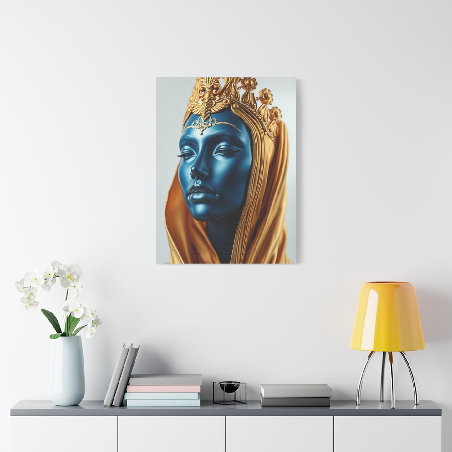 Masterpiece Blue & Gold Art Vision Wall Art & Canvas Print
