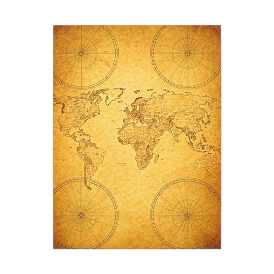 Golden Compass Mandala Art Deco Wall Art & Canvas Prints