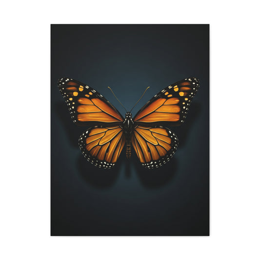 Monarch Butterfly Symmetry Portrait Wall Art & Canvas Prints