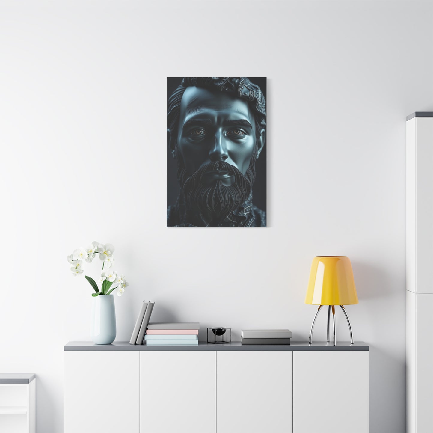 Supreme Charcoal, Onyx, and Ivory Art Collection Wall Art & Canvas Print