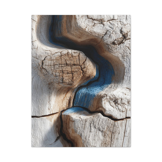 Driftwood Grain Abstract Texture Wall Art & Canvas Print