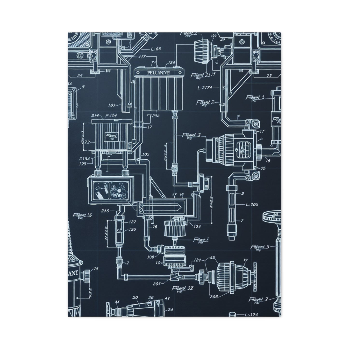 Vision Blueprint & Patent Sketches Art Art Wall Art & Canvas Print