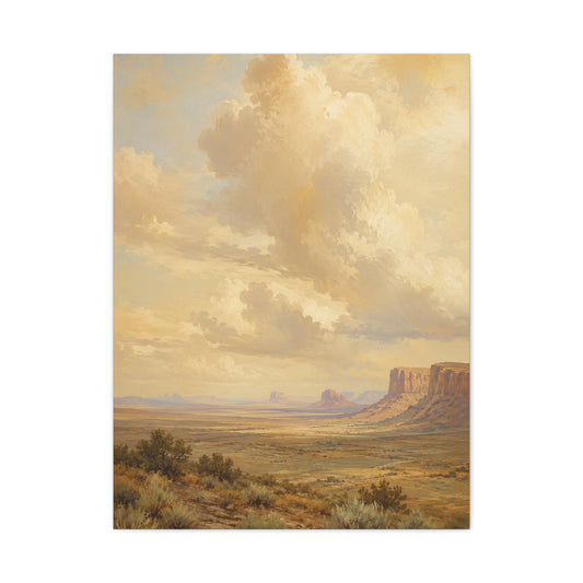 Golden Canyon Vista Western Landscape Wall Art & Canvas Print