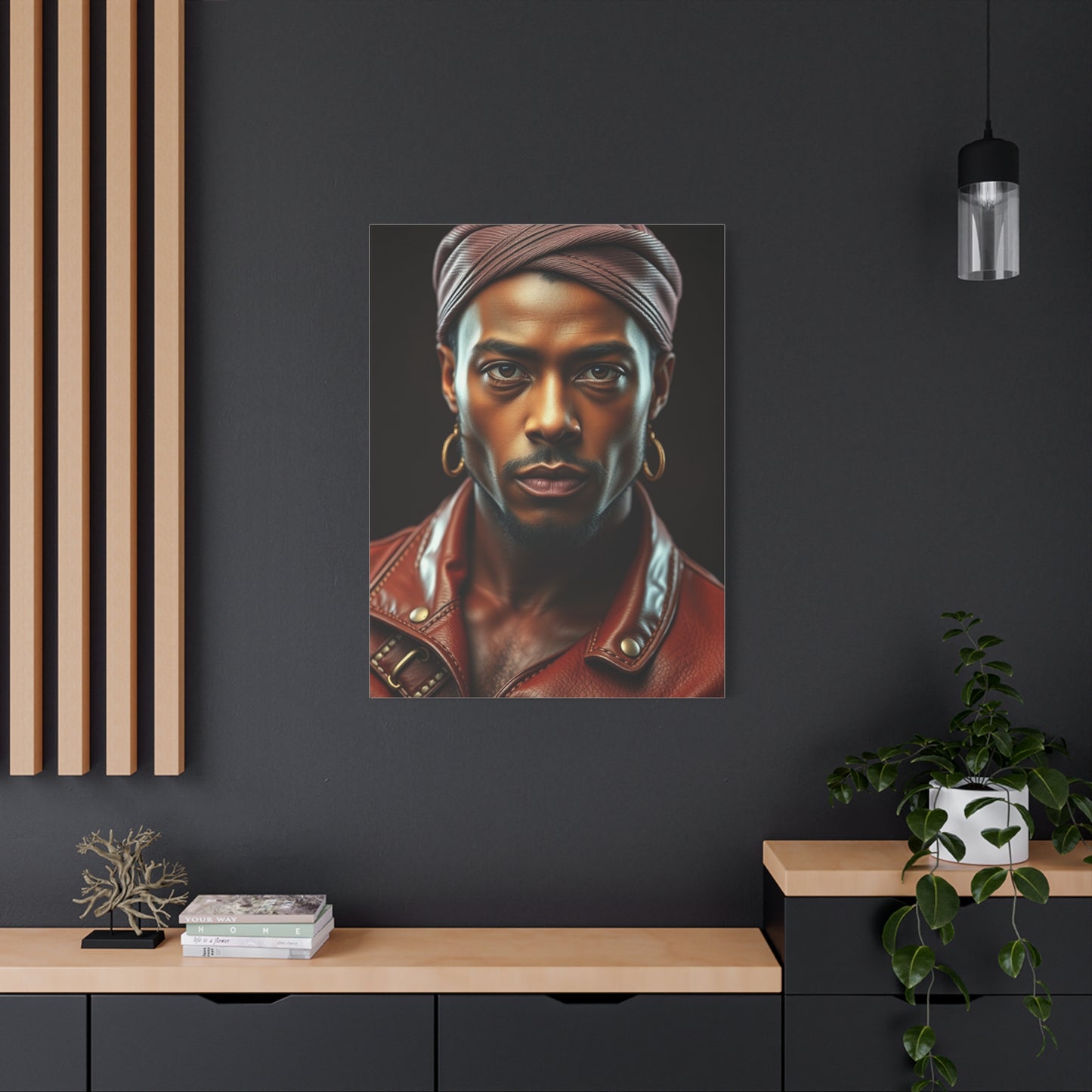 Vision Denim and Leather Art Art Wall Art & Canvas Print