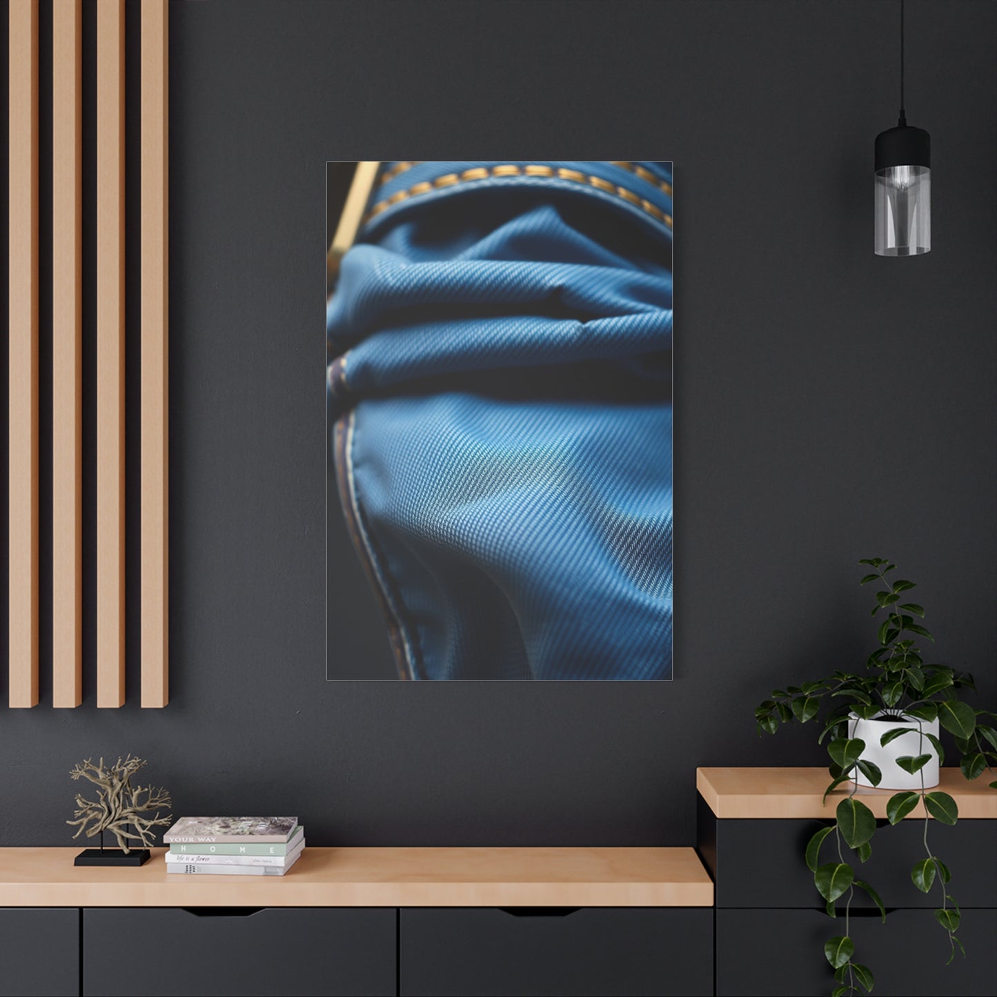 Elite Denim and Leather Art Vision Wall Art & Canvas Print