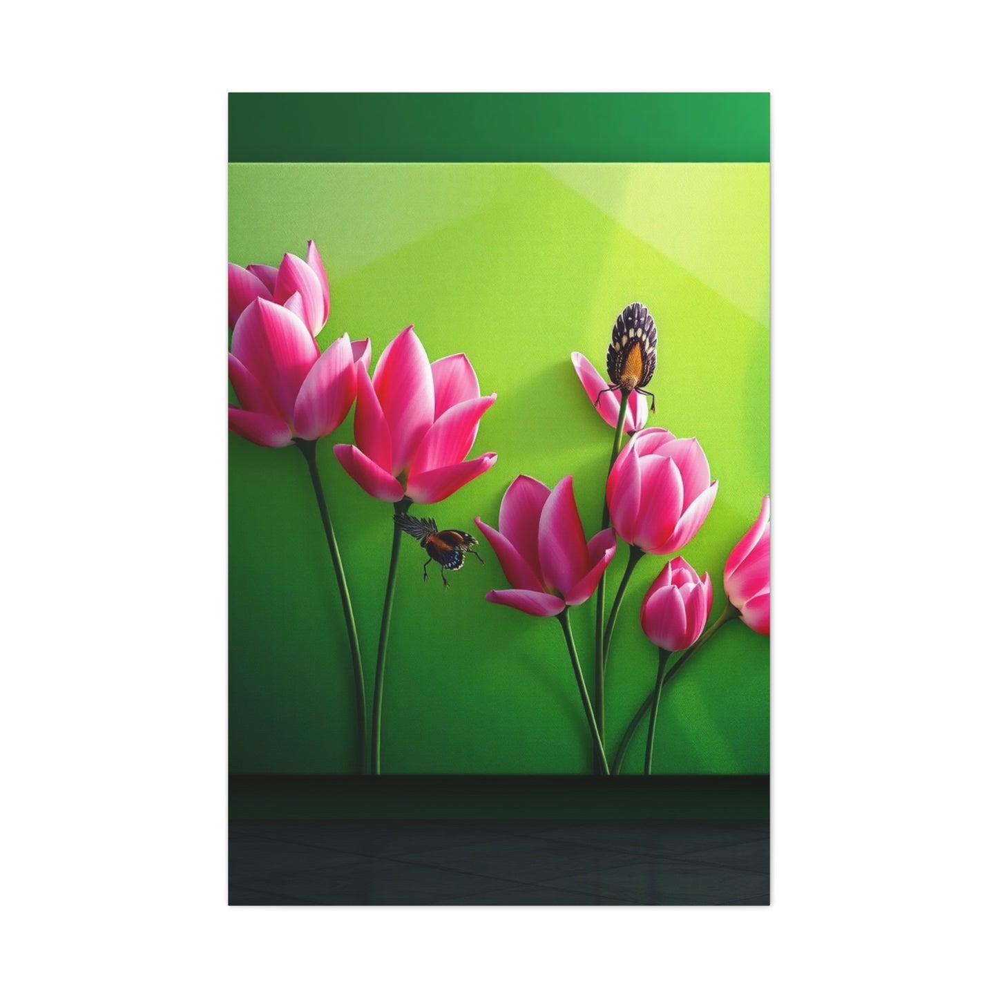 Elite Green & Pink Canvas Art Vision Wall Art & Canvas Print