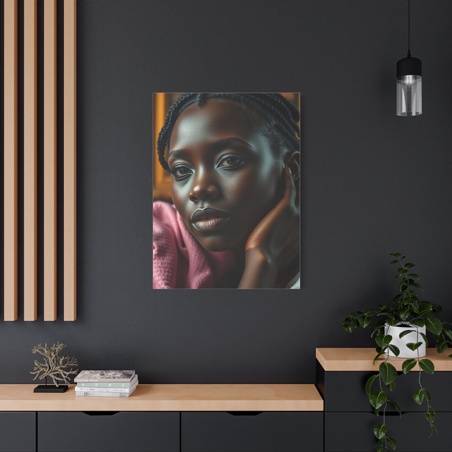 Vision Black Love Art Art Wall Art & Canvas Print