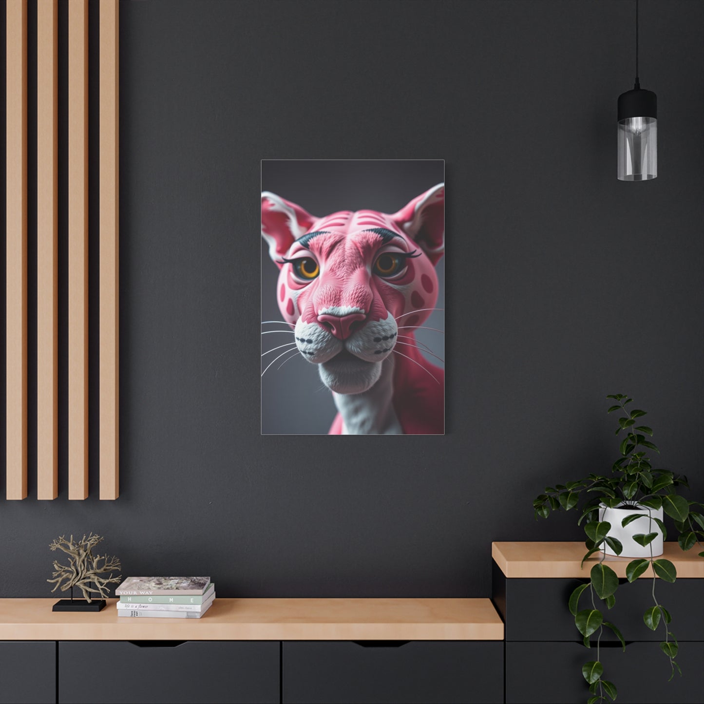 Pink Majesty Panther Wall Art Wall Art & Canvas Print
