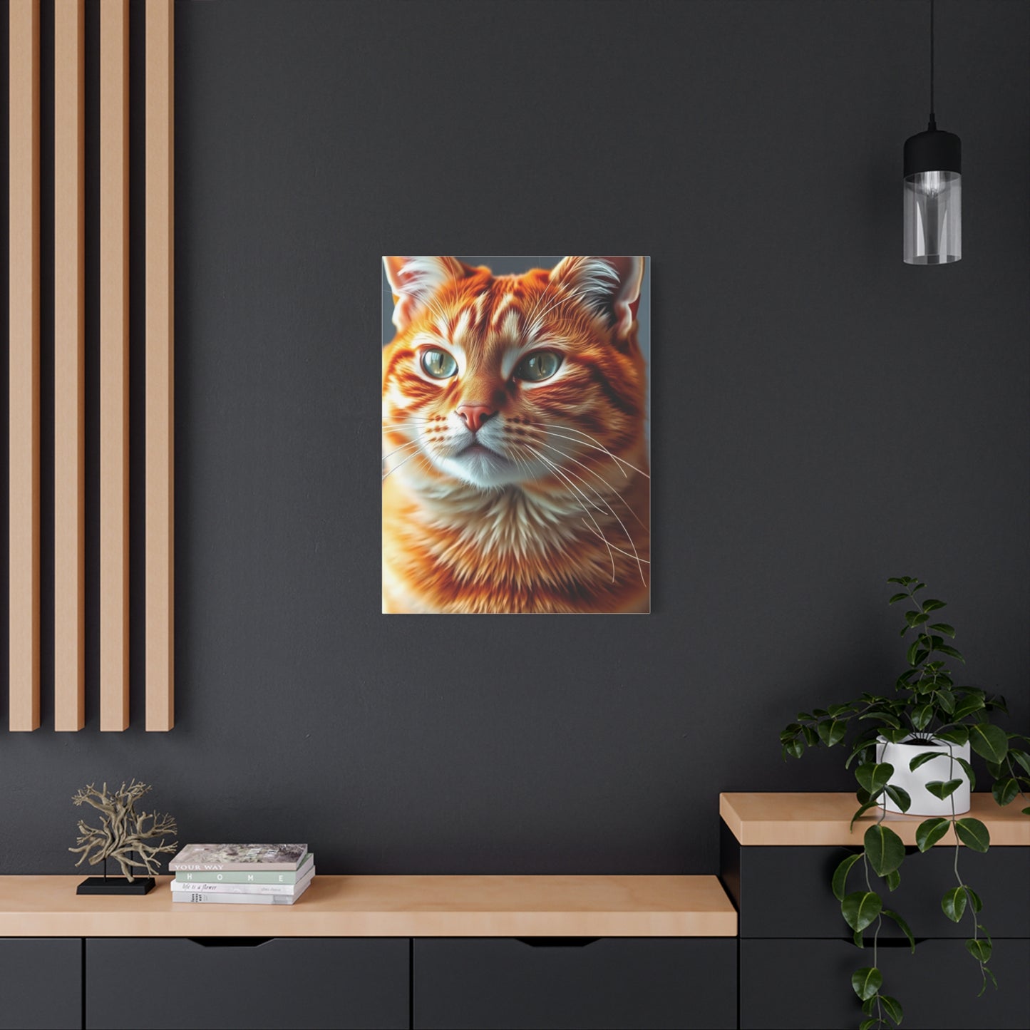 Elite Orange Cat Art Vision Wall Art & Canvas Print