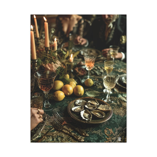 Elegant Dinner Party Table Scene Wall Art & Canvas Print