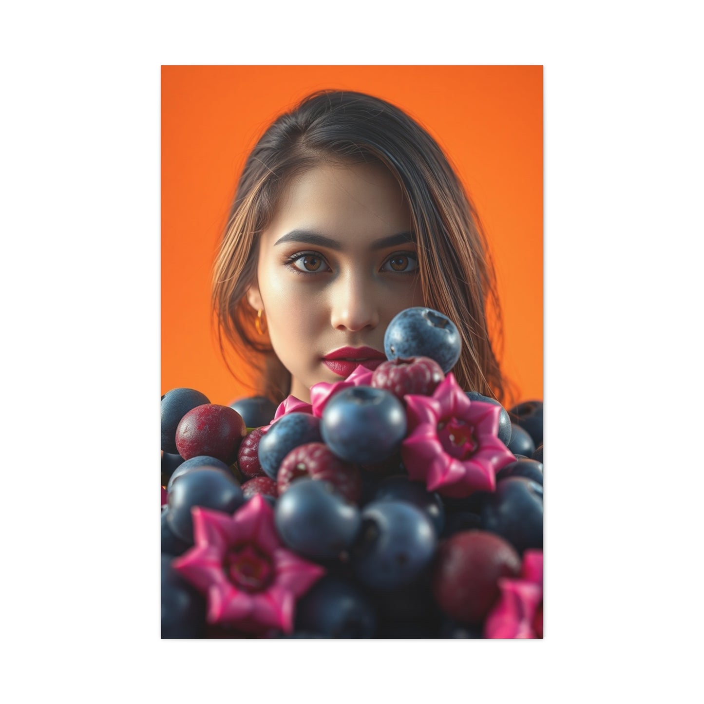 Vision Blush and Blueberry Art Art Wall Art & Canvas Print