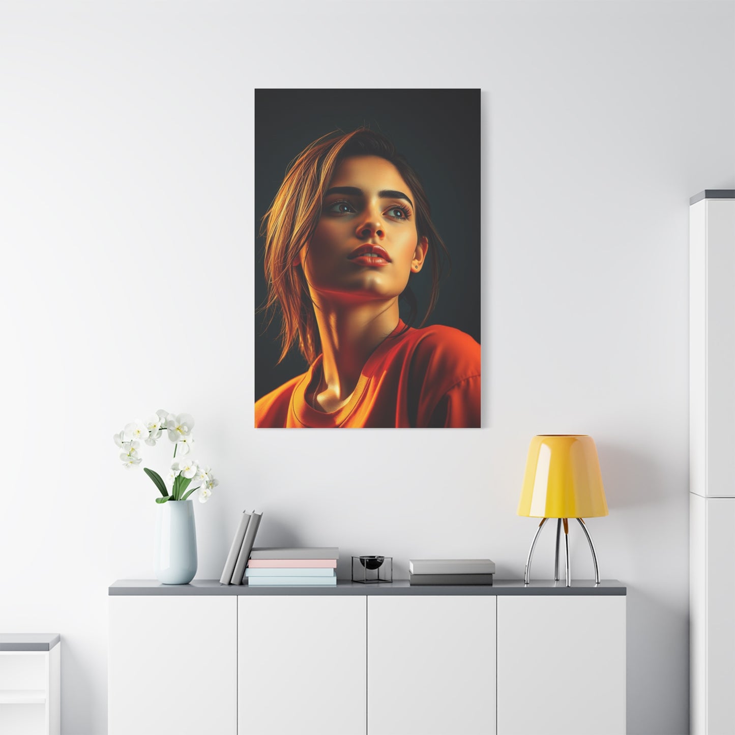 Supreme Pop of Orange Art Collection Wall Art & Canvas Print